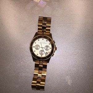 Blade Chronograph Gold Dial Gold-Tone Watch 40mm